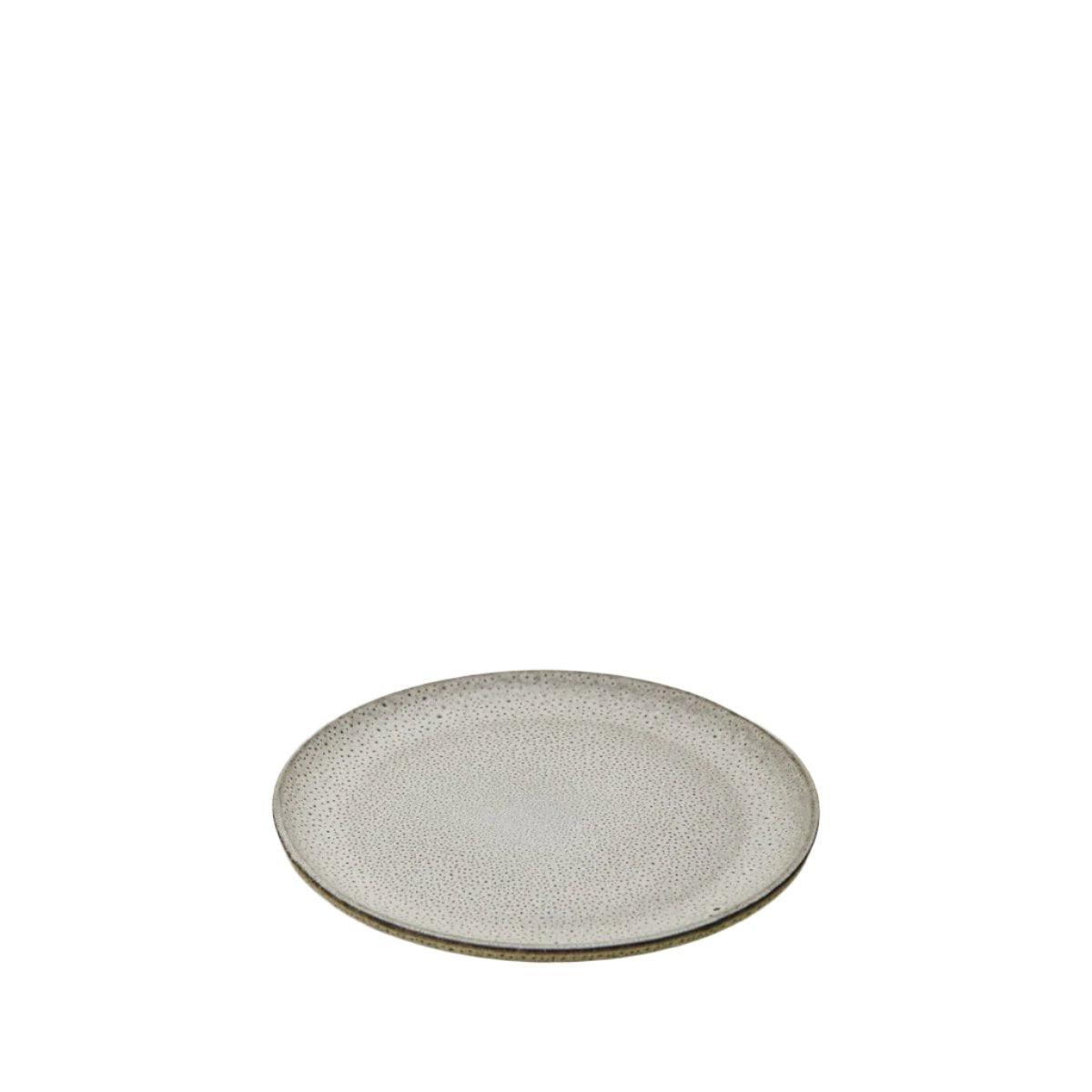 Grey stoneware plate