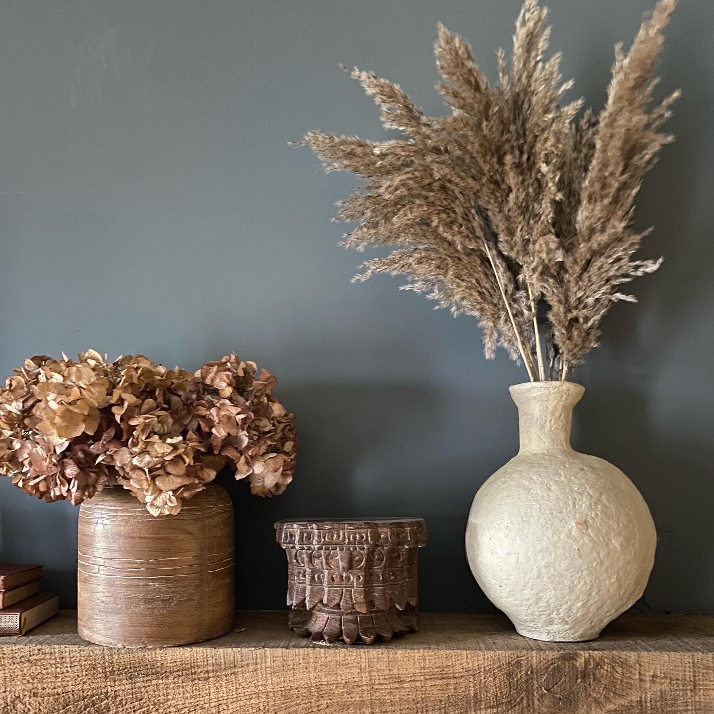 Papier-Mache Swan Neck Vase
