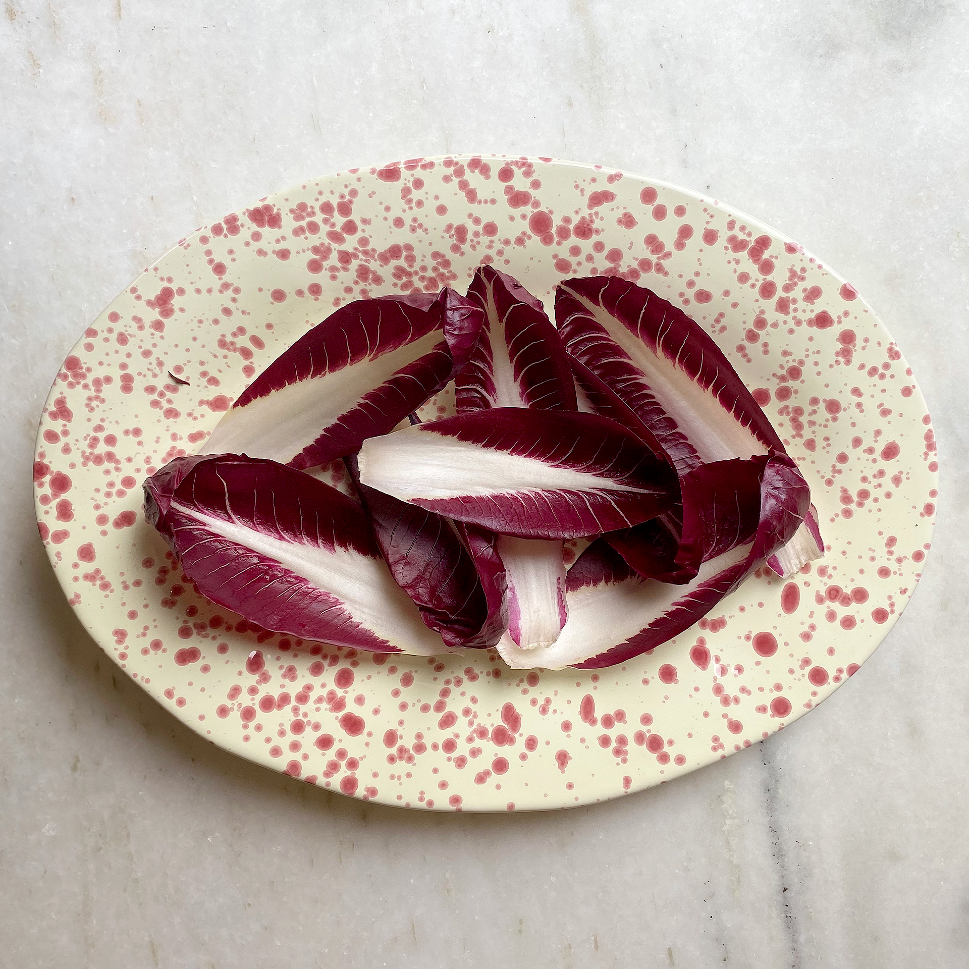 Italian Ceramic Splatterware Serving Platter - Amber + Willow