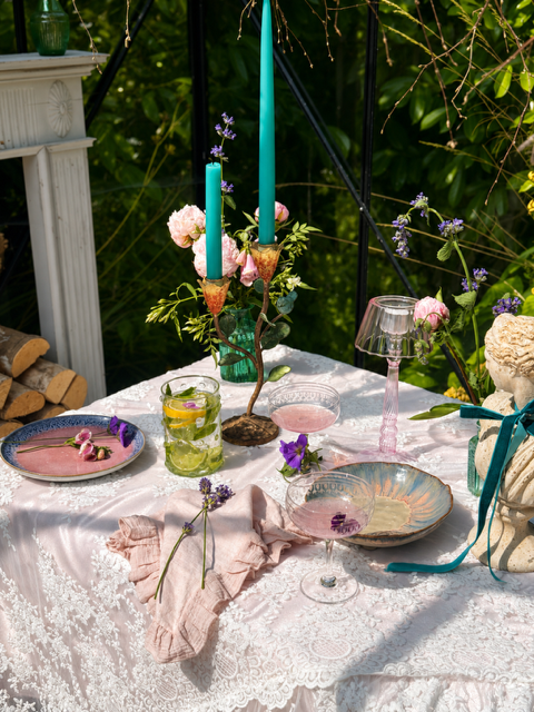 Painted Bird Candle Holder