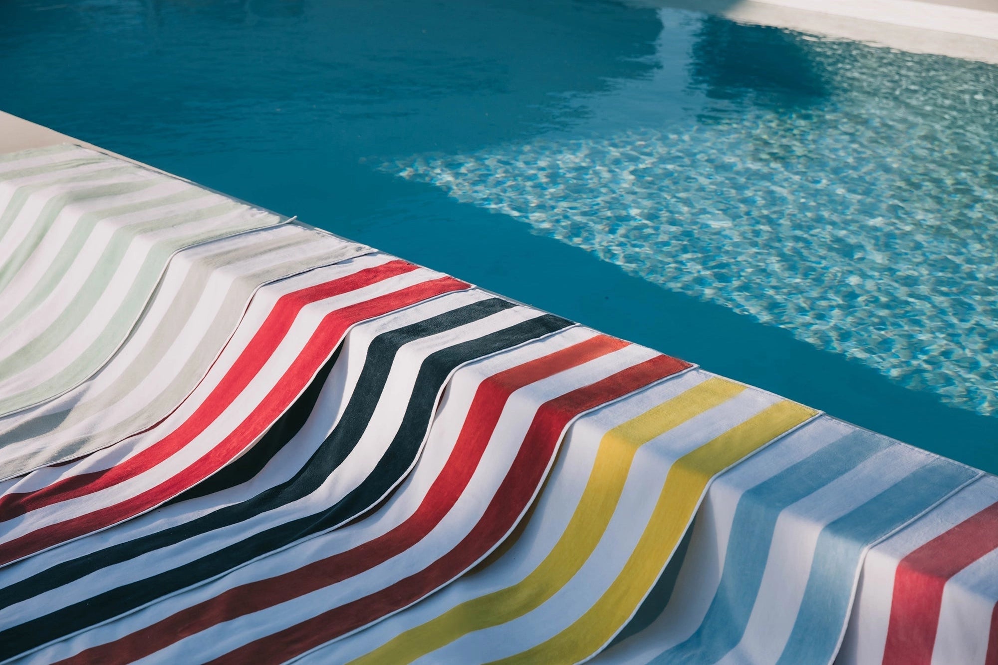 retro stripe beach towel