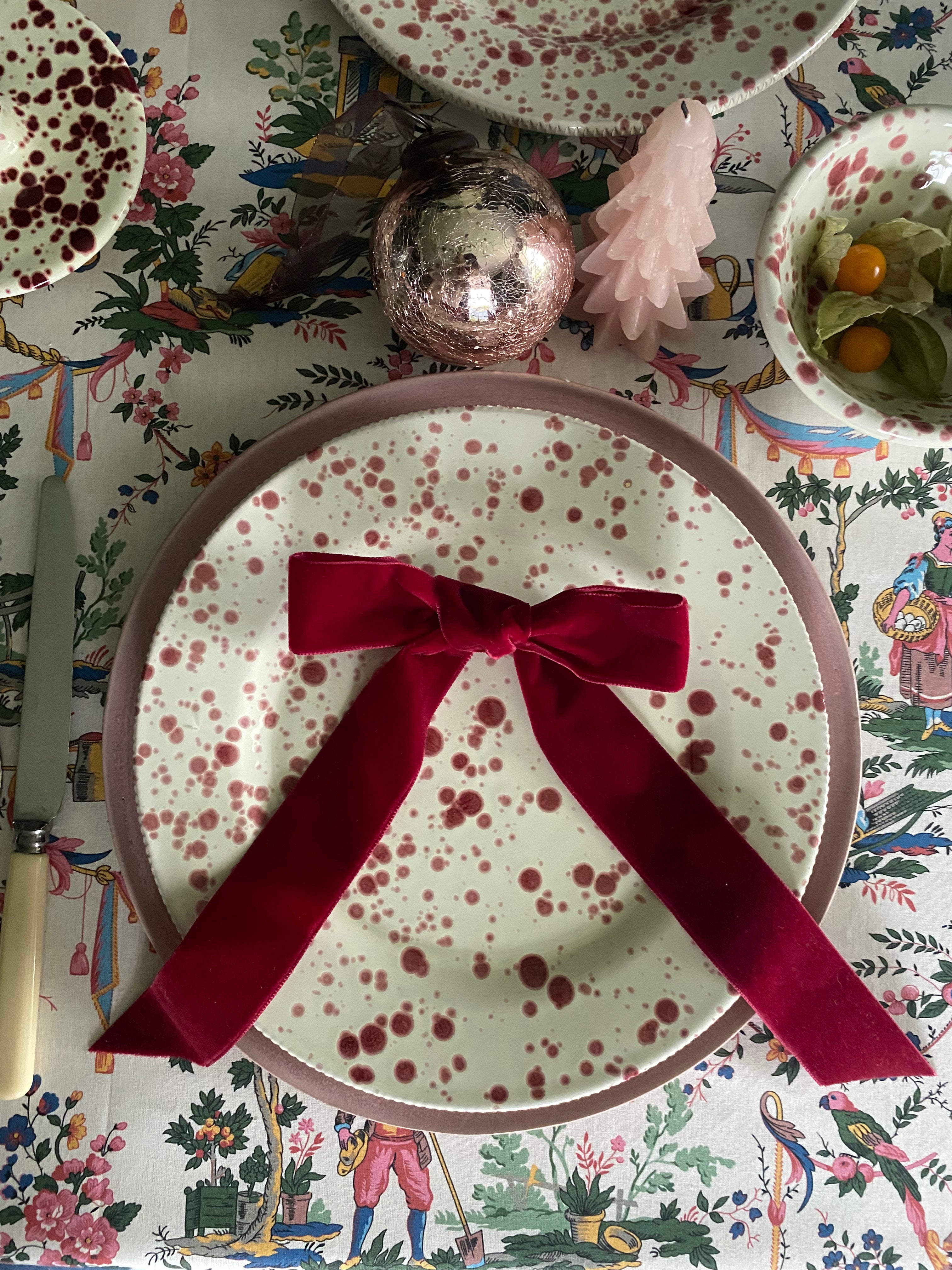Luxury velvet napkin bows, set of 4