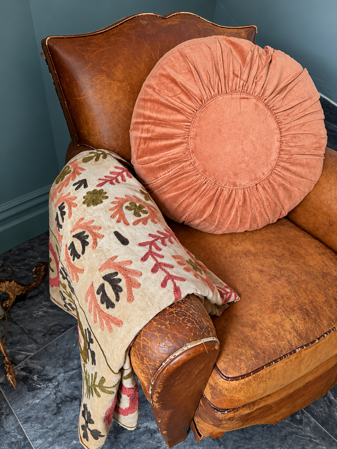Round Velvet Cushion