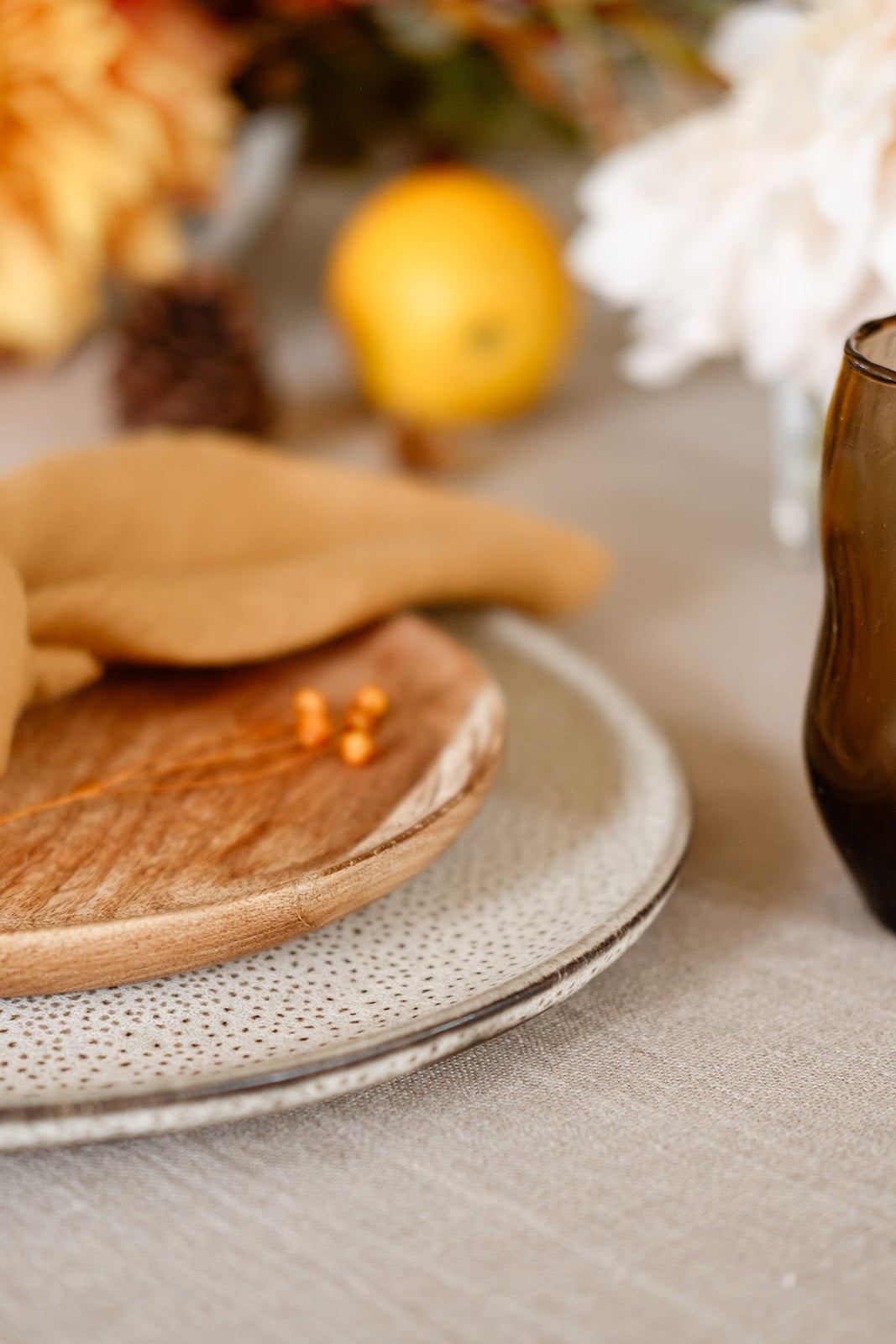 Grey stoneware plate