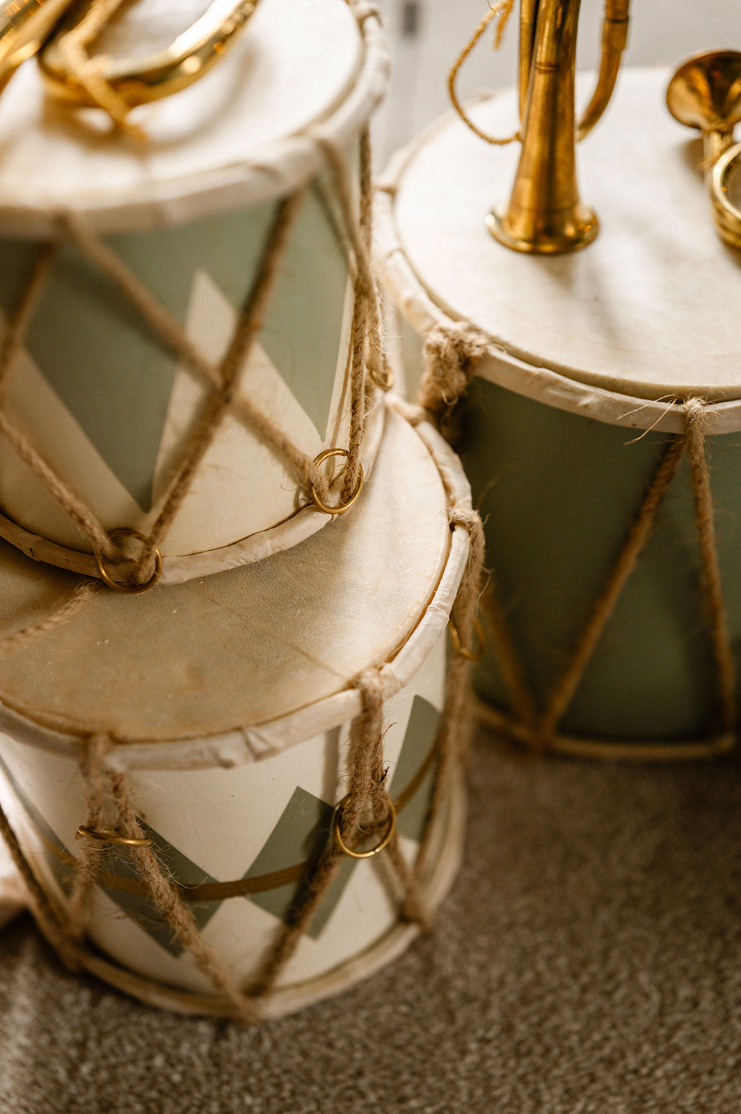 Vintage Drum Decorations