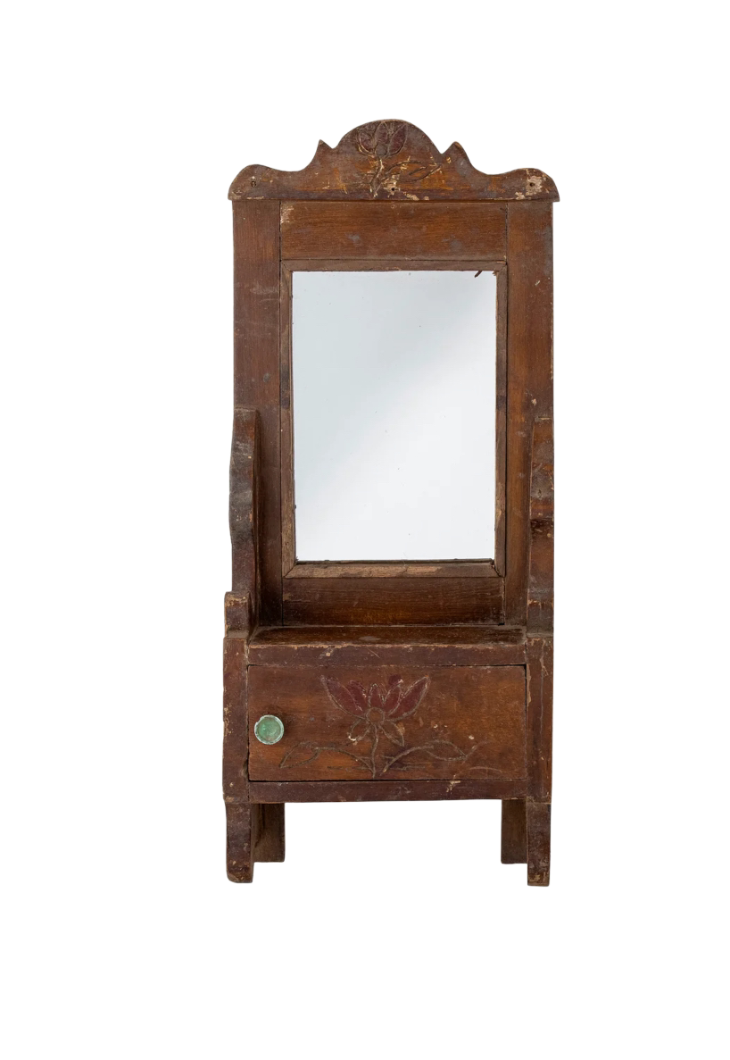 reclaimed wood mirror cabinet