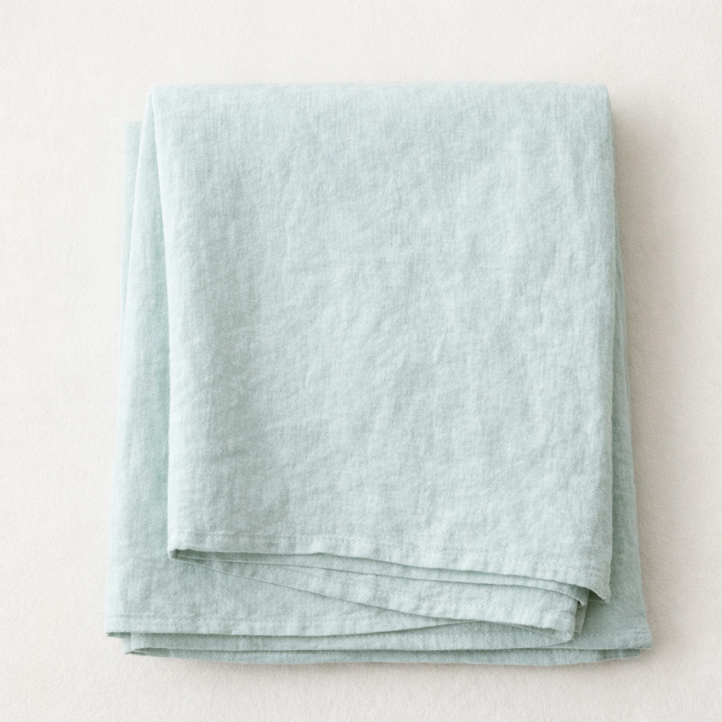 Duck Egg Blue Linen Tablecloth