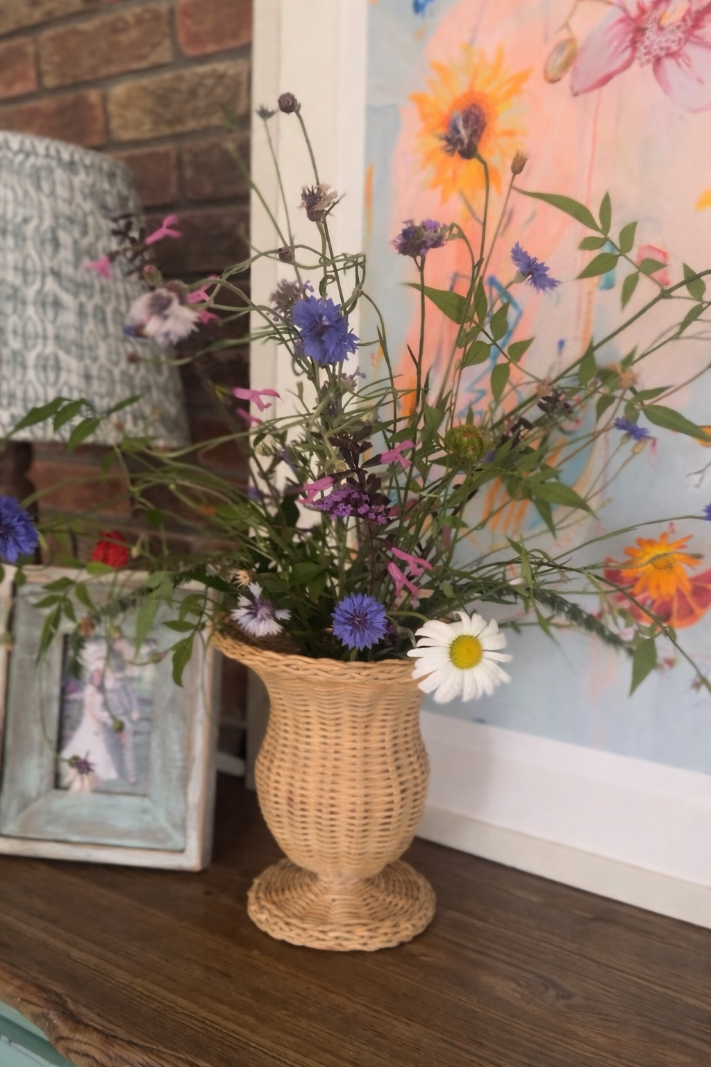 Rattan Urn - Amber + Willow
