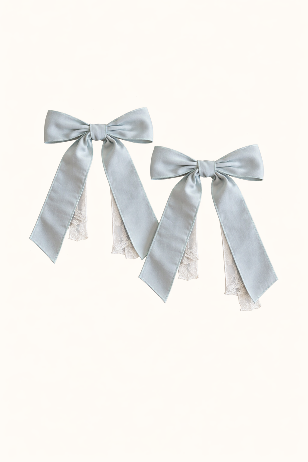 Set of 4 Ice Green Napkin bows