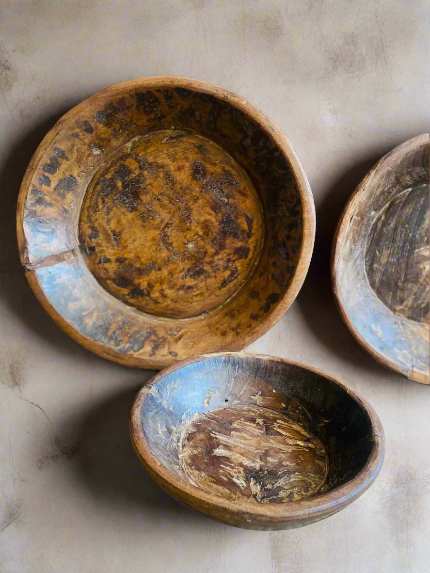 Vintage Wooden Bowls