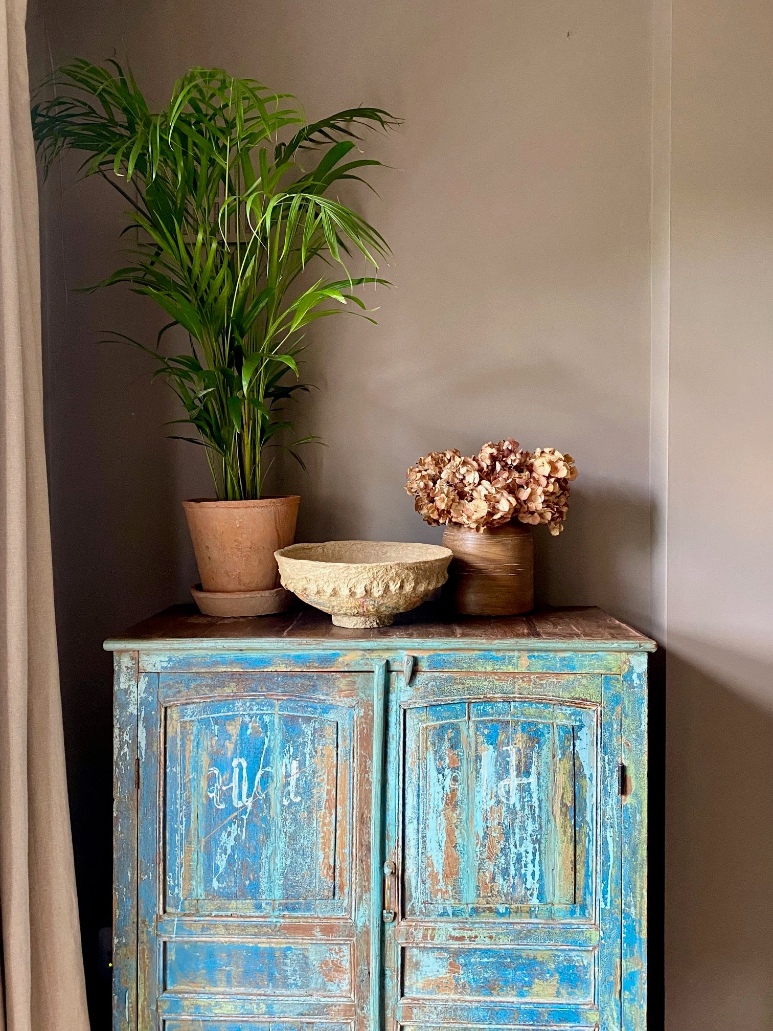 handmade papier-mâché mache bowl