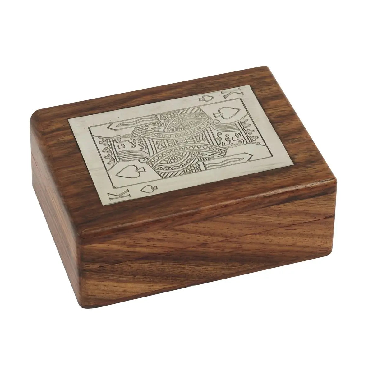 Playing Cards in Wooden Box