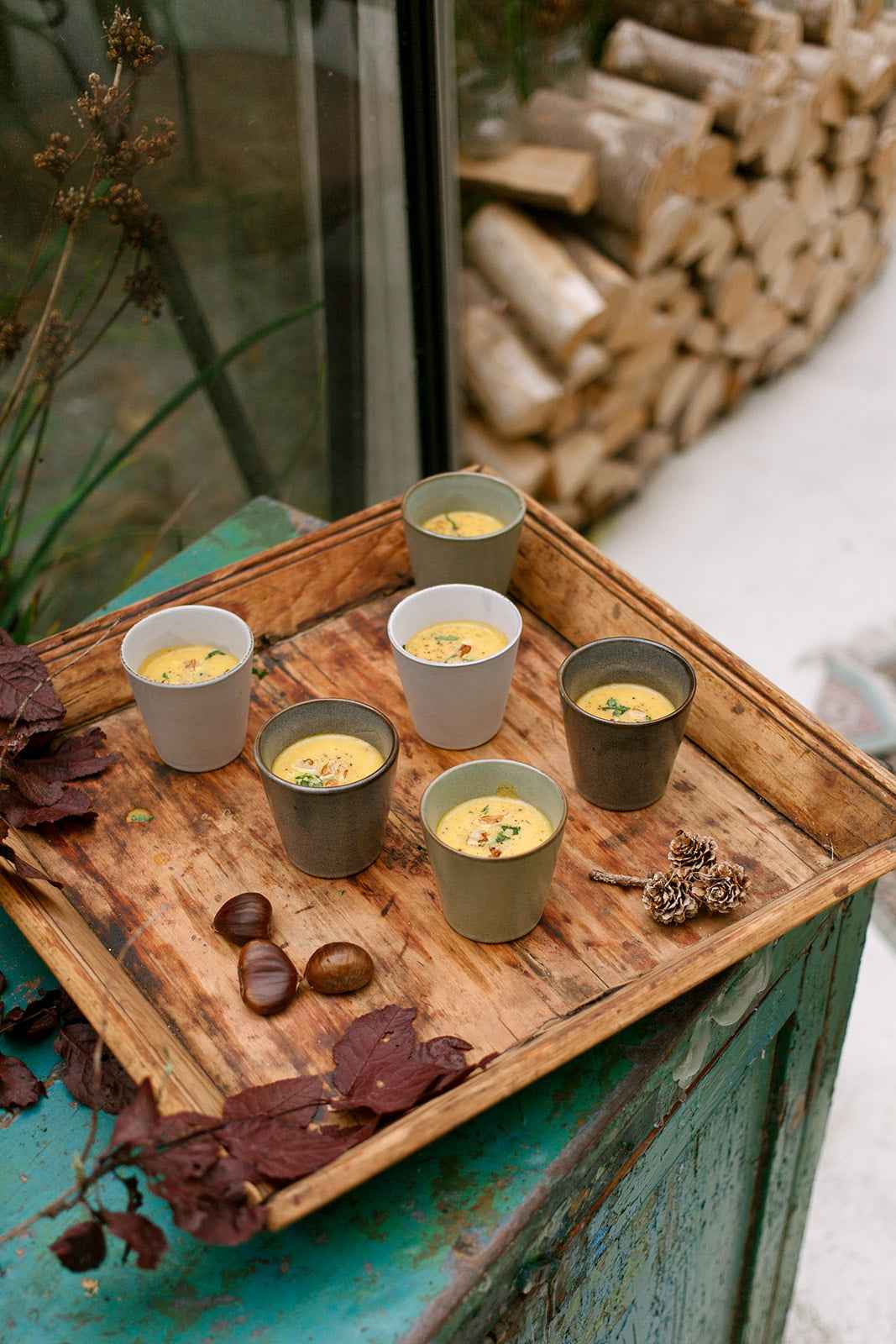Reclaimed Wood Square Tray