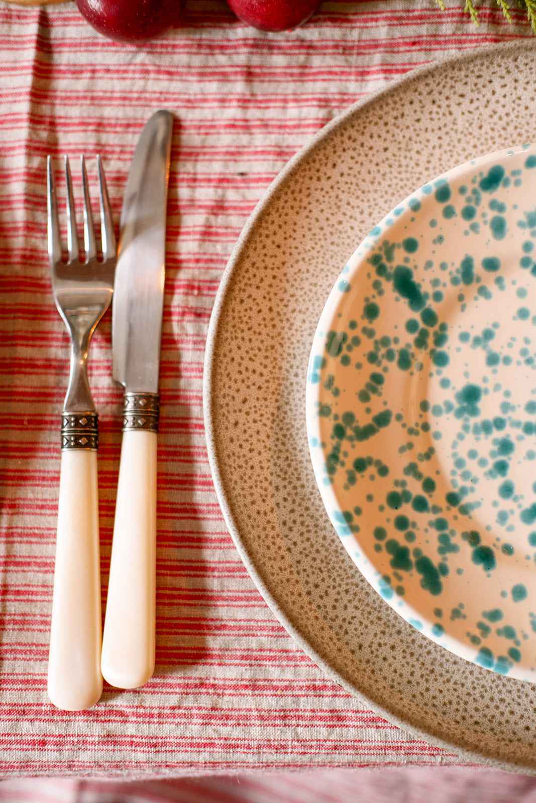 Turquoise Splatter Starter Plate