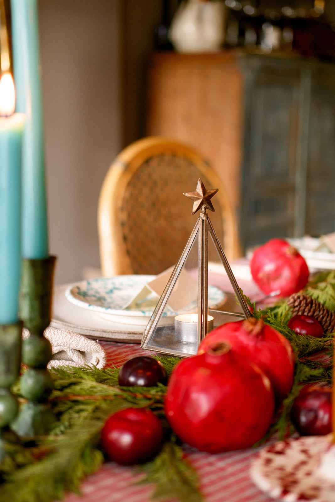 Iron and Glass Christmas Votive