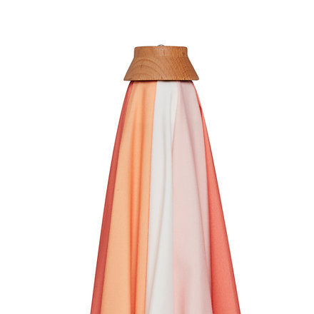 Small Retro stripe parasol, sunny peach