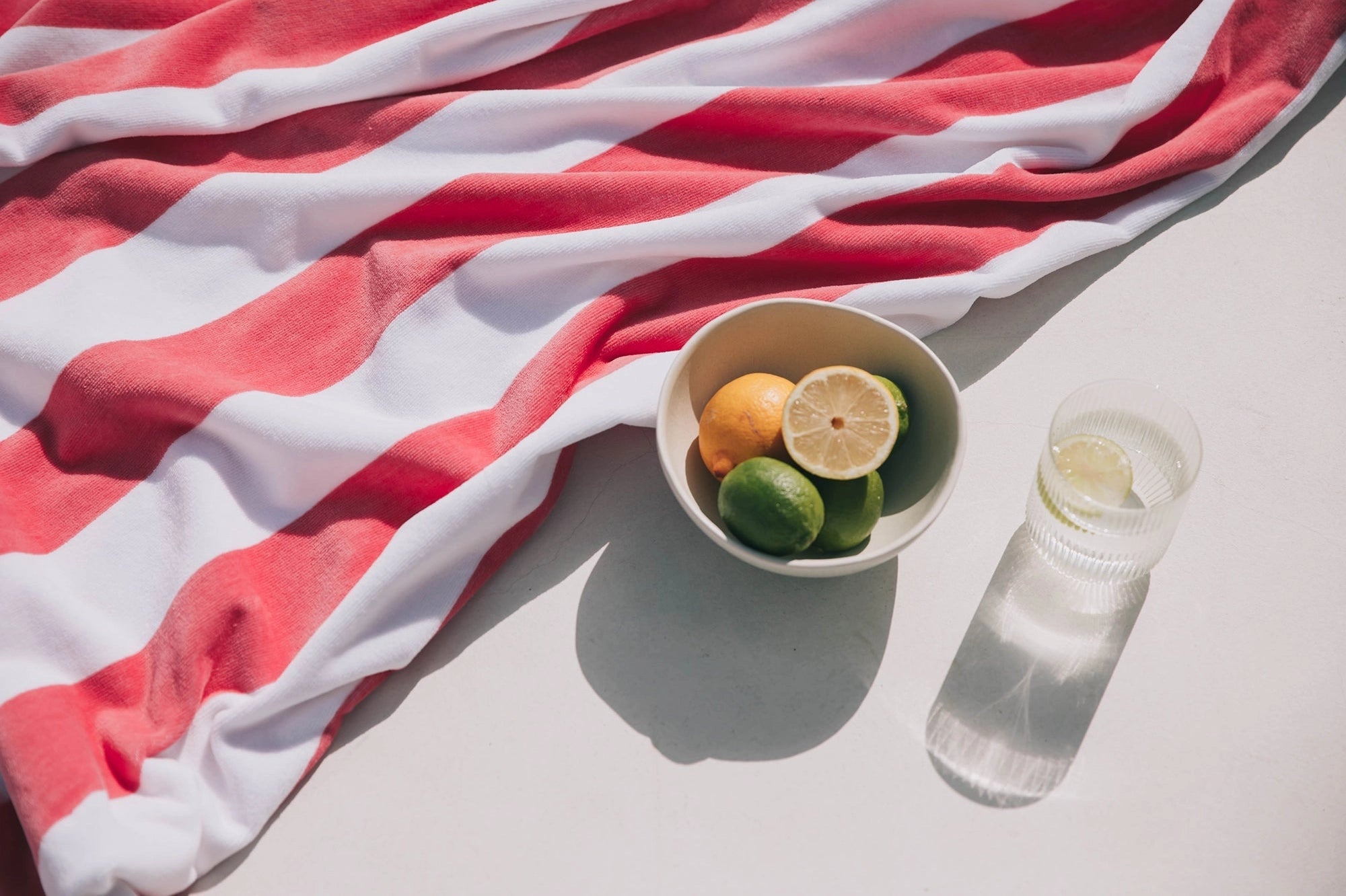 retro stripe beach towel