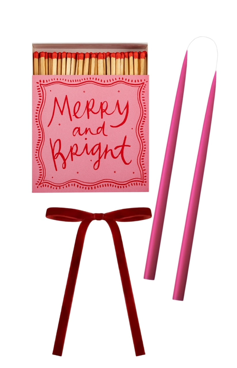 Archivist Matches + Candles Set - Merry + Bright