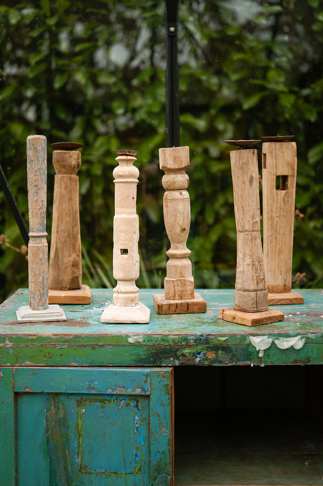 Reclaimed Wood Candlesticks