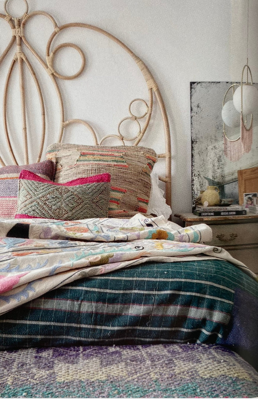 Rattan headboard