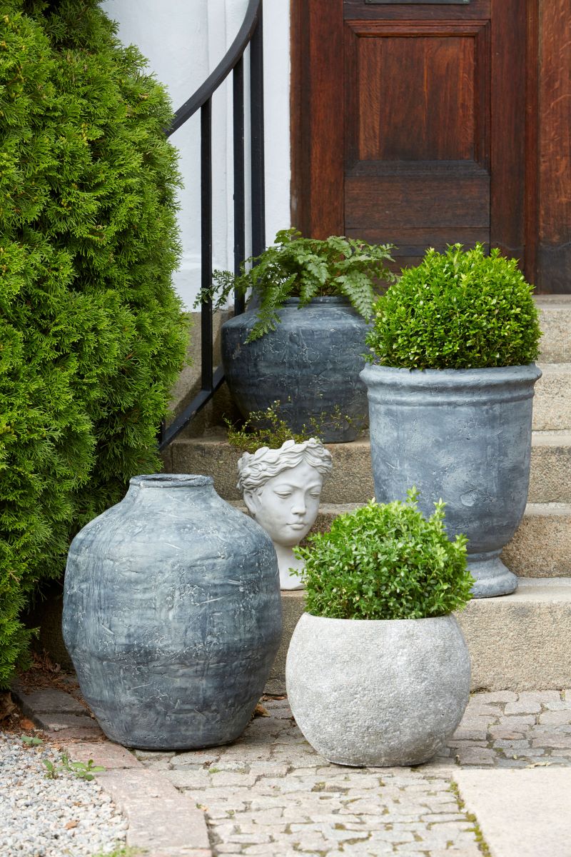 oversized vessel, antique blue black