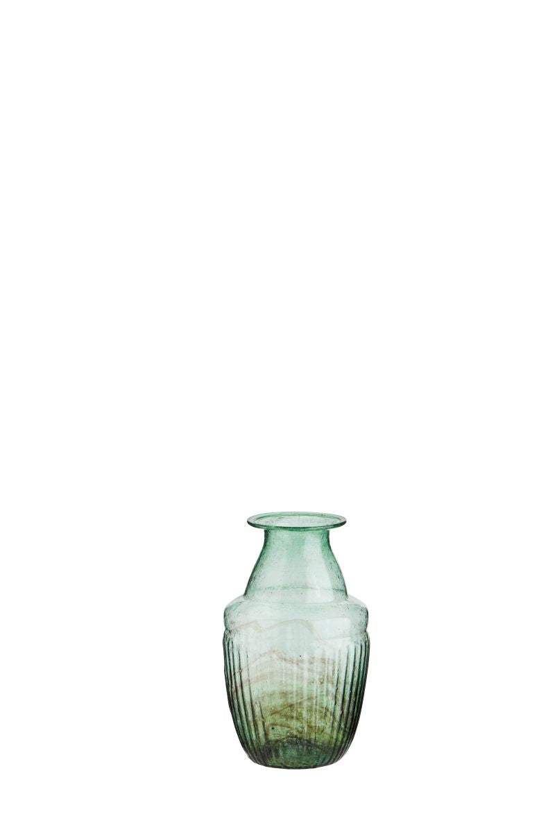 recycled glass vase