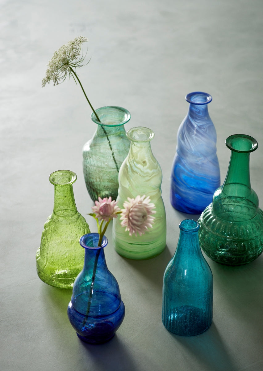 recycled glass vase