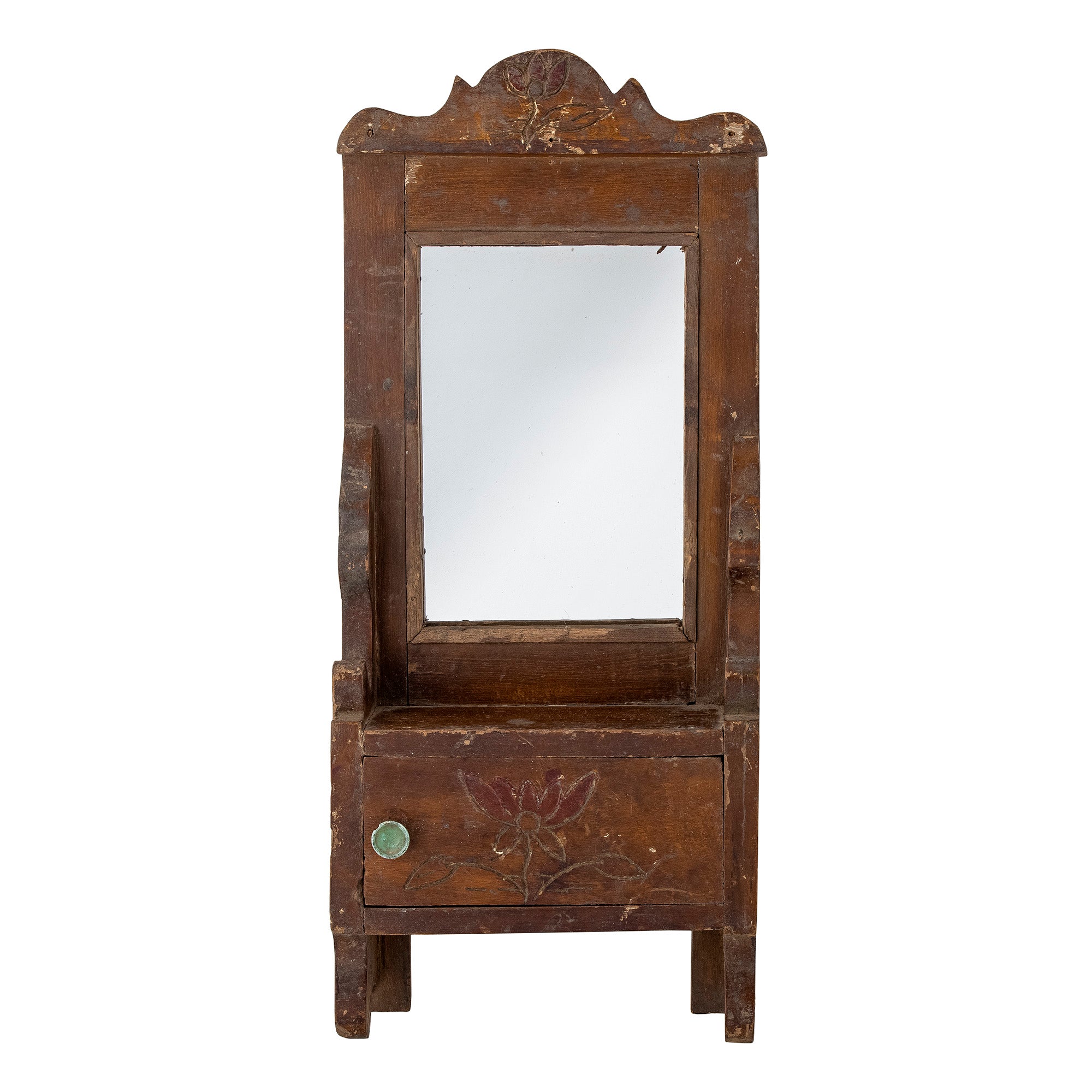 reclaimed wood mirror cabinet