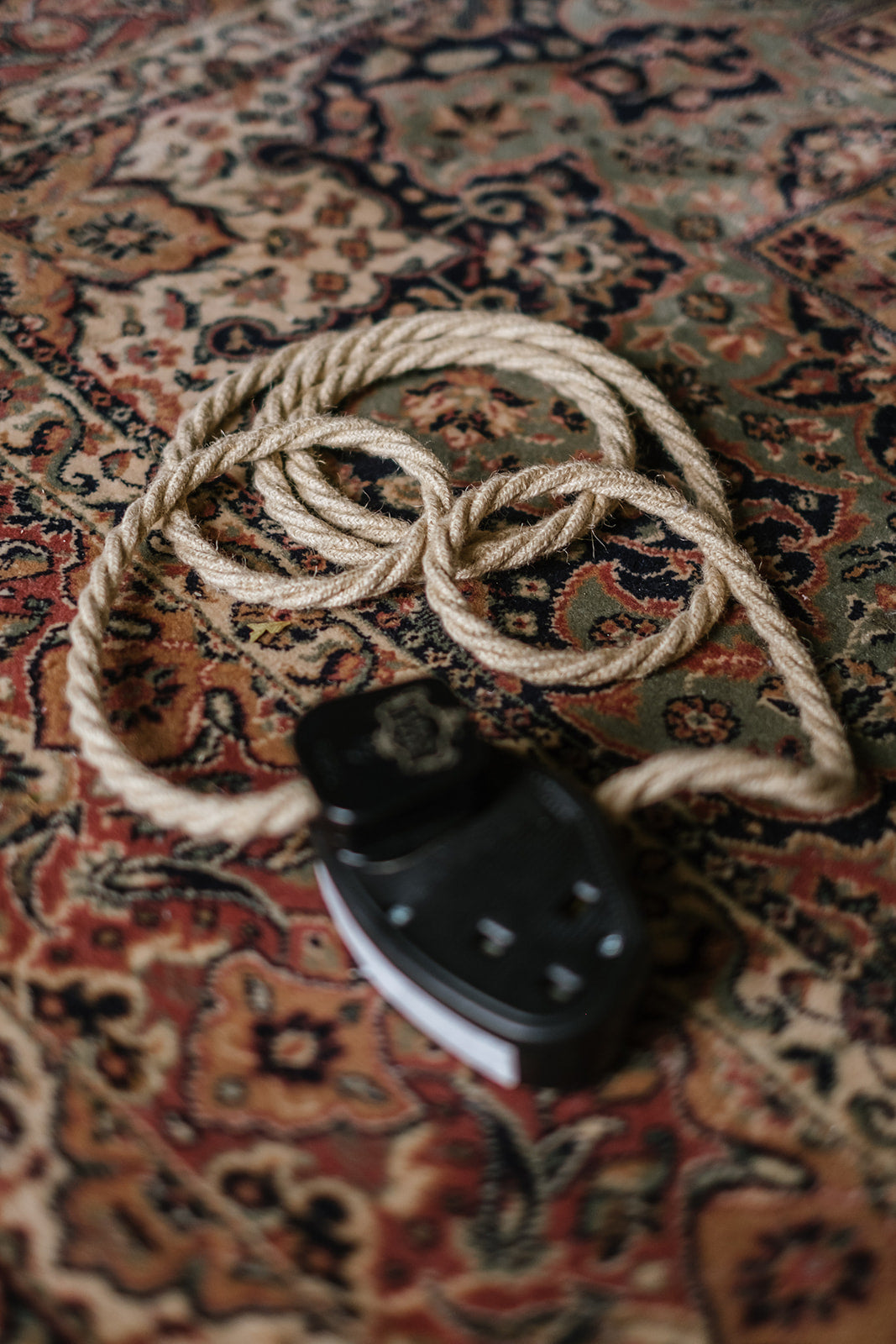 vintage braided extension lead