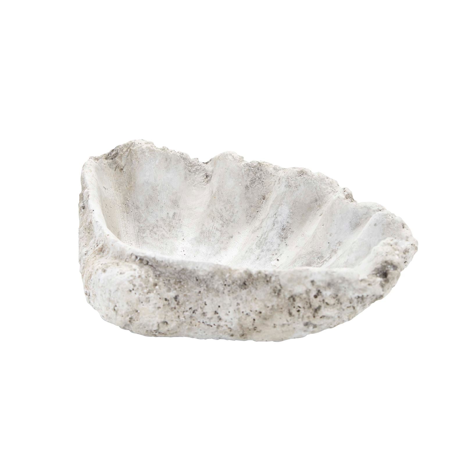 Cement shell textured bowl