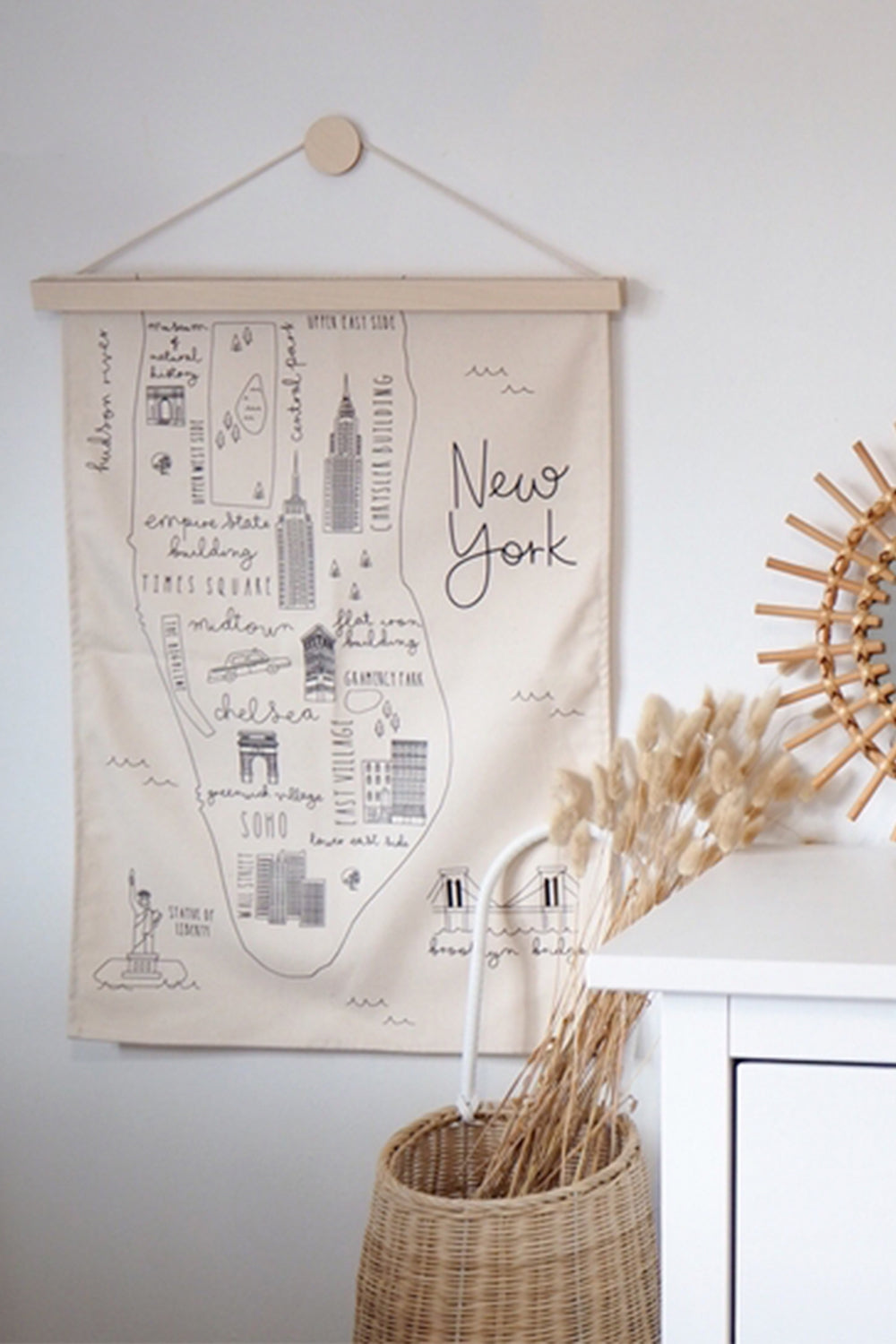 new york wall hanging
