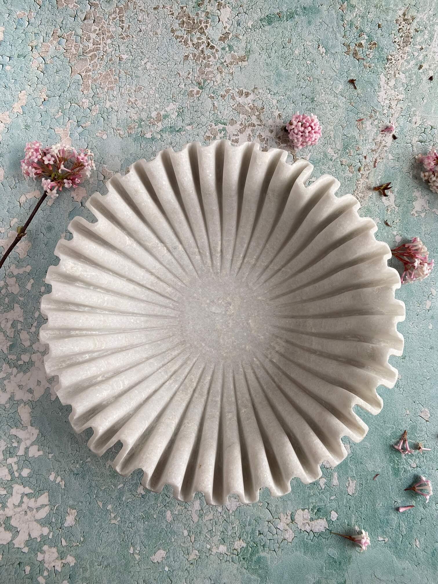 ruffle marble bowl