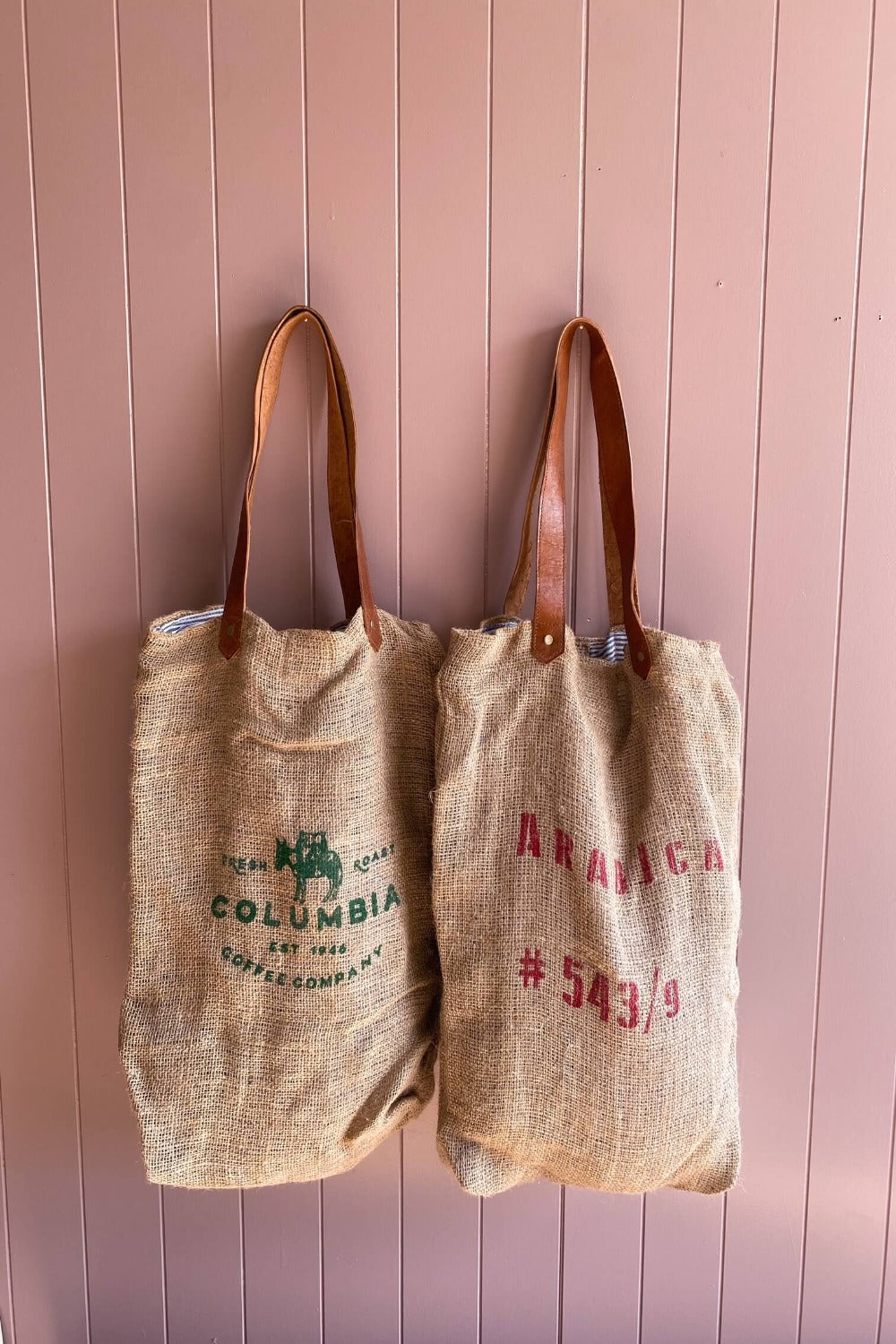 recycled grain sack bags
