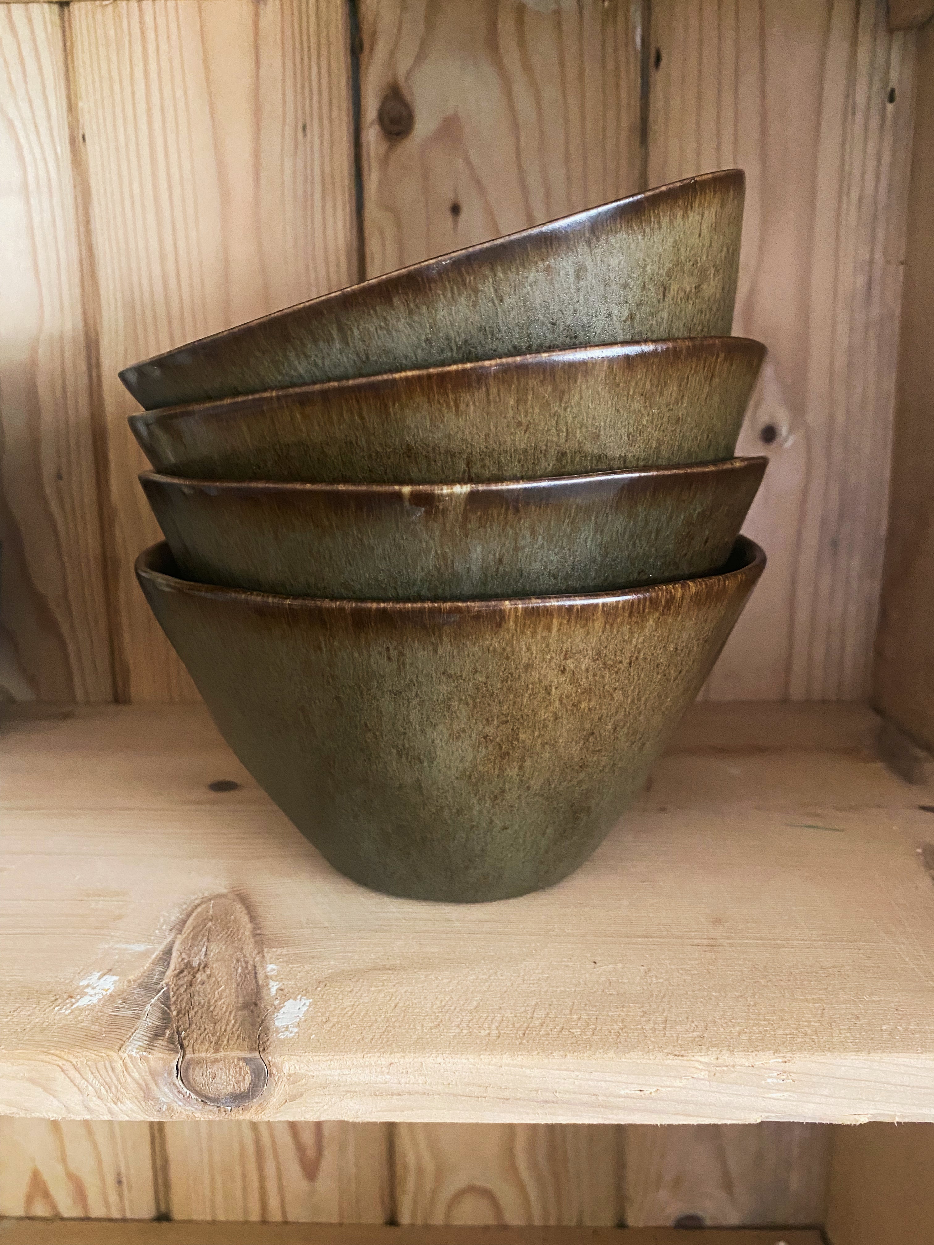 Handmade bowl, espresso