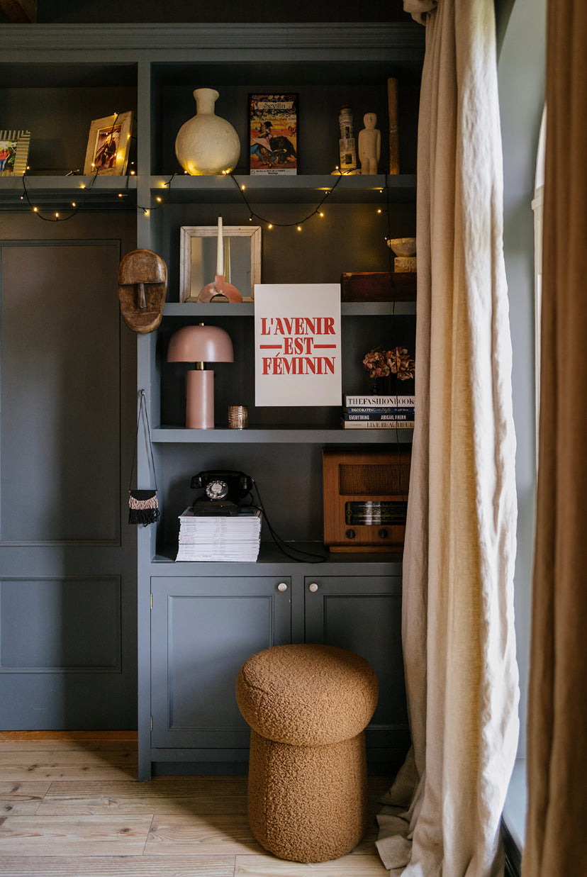 dusty rose table lamp