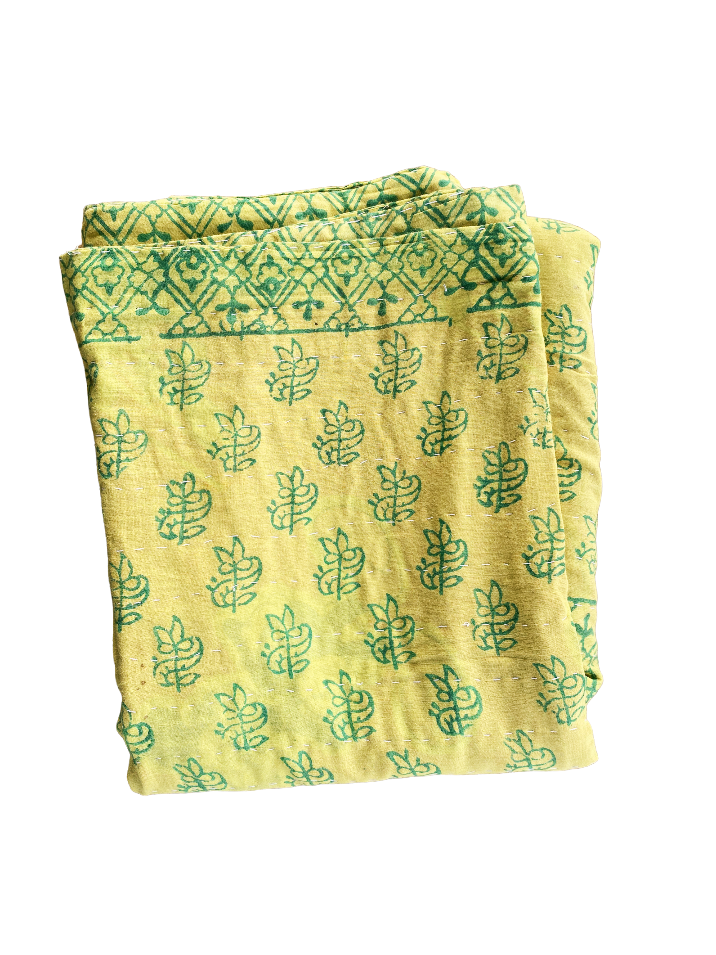 recycled cotton Kantha throws