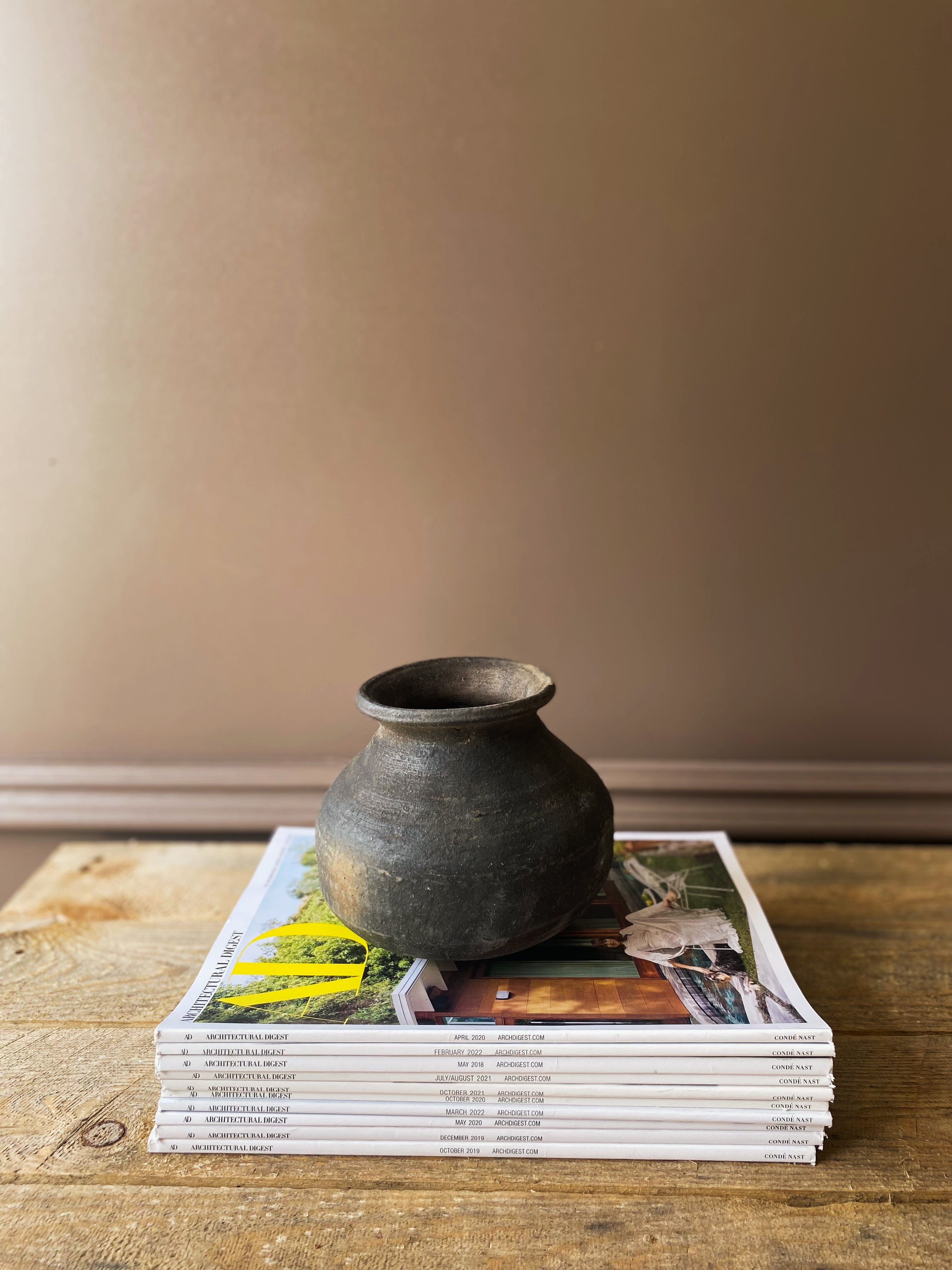 vintage clay pot