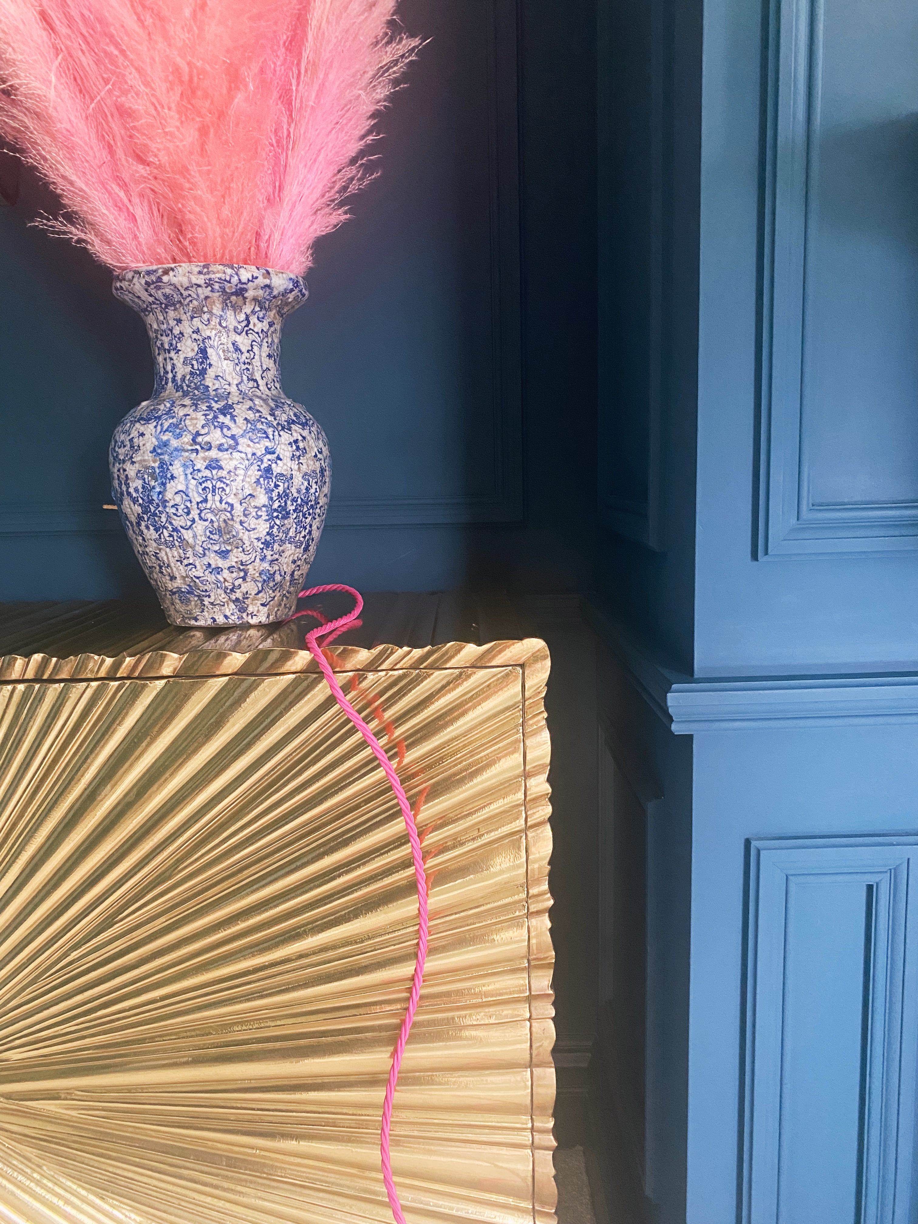 vintage braided extension lead