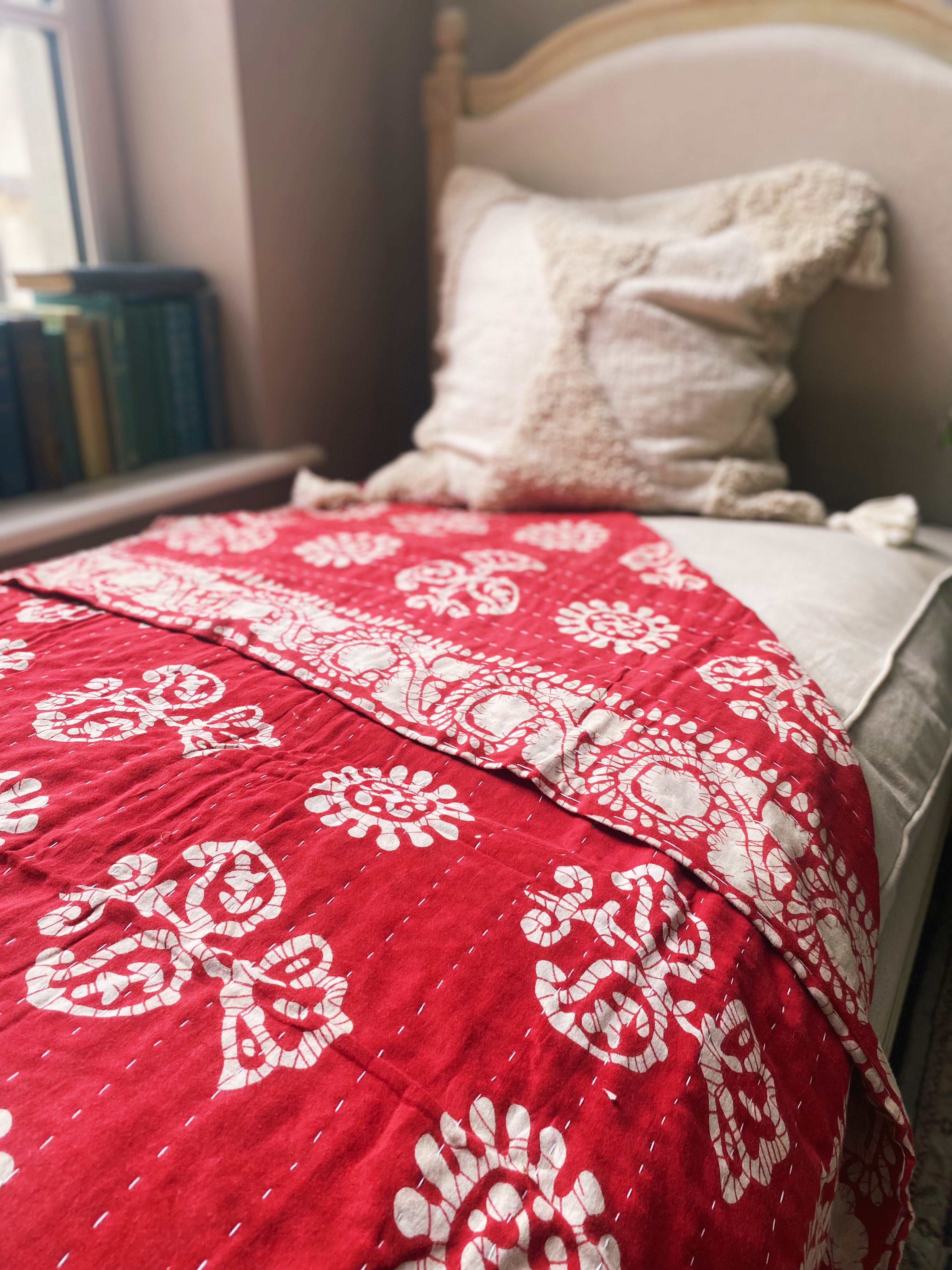 recycled cotton Kantha throws