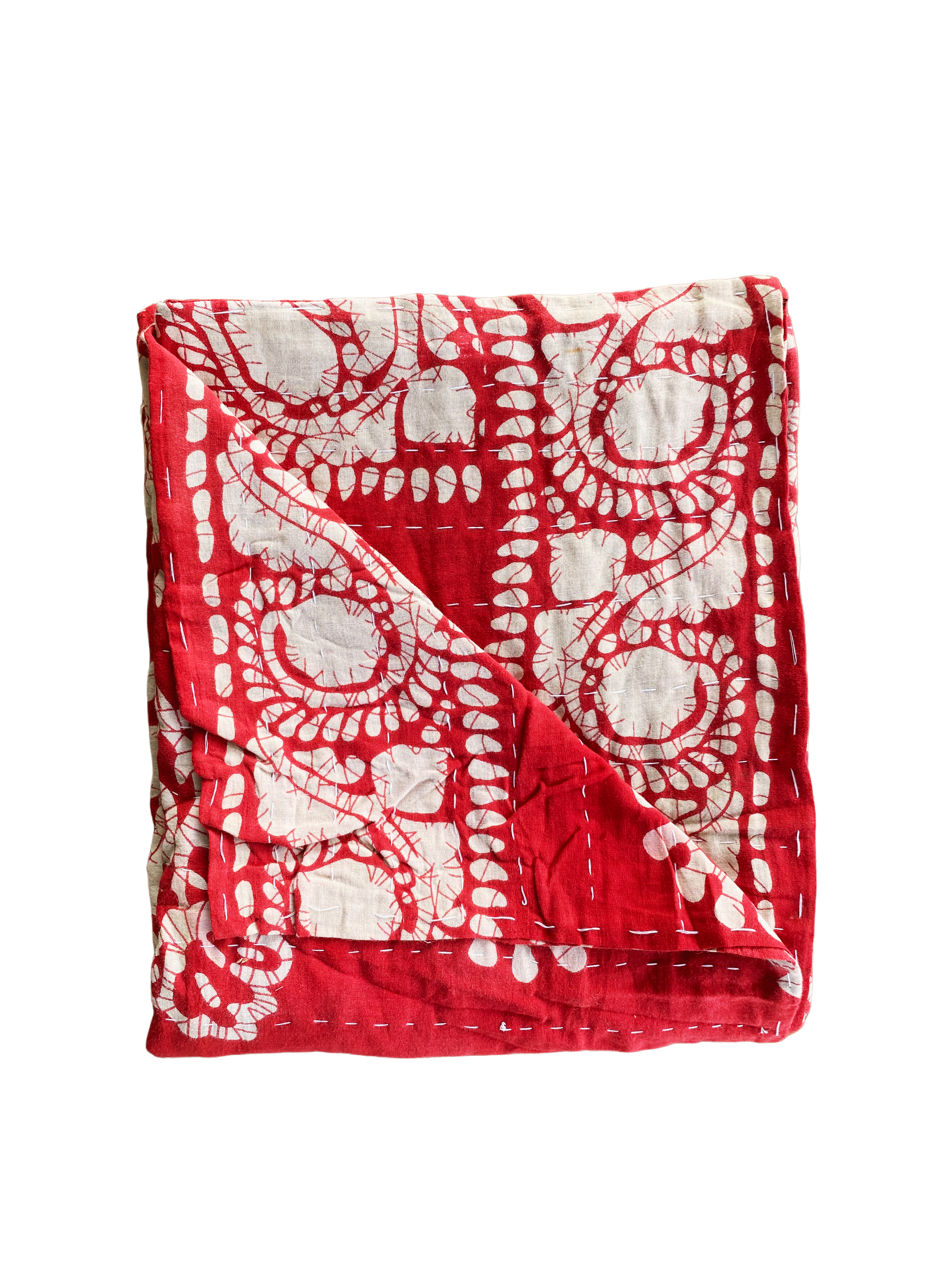 recycled cotton Kantha throws