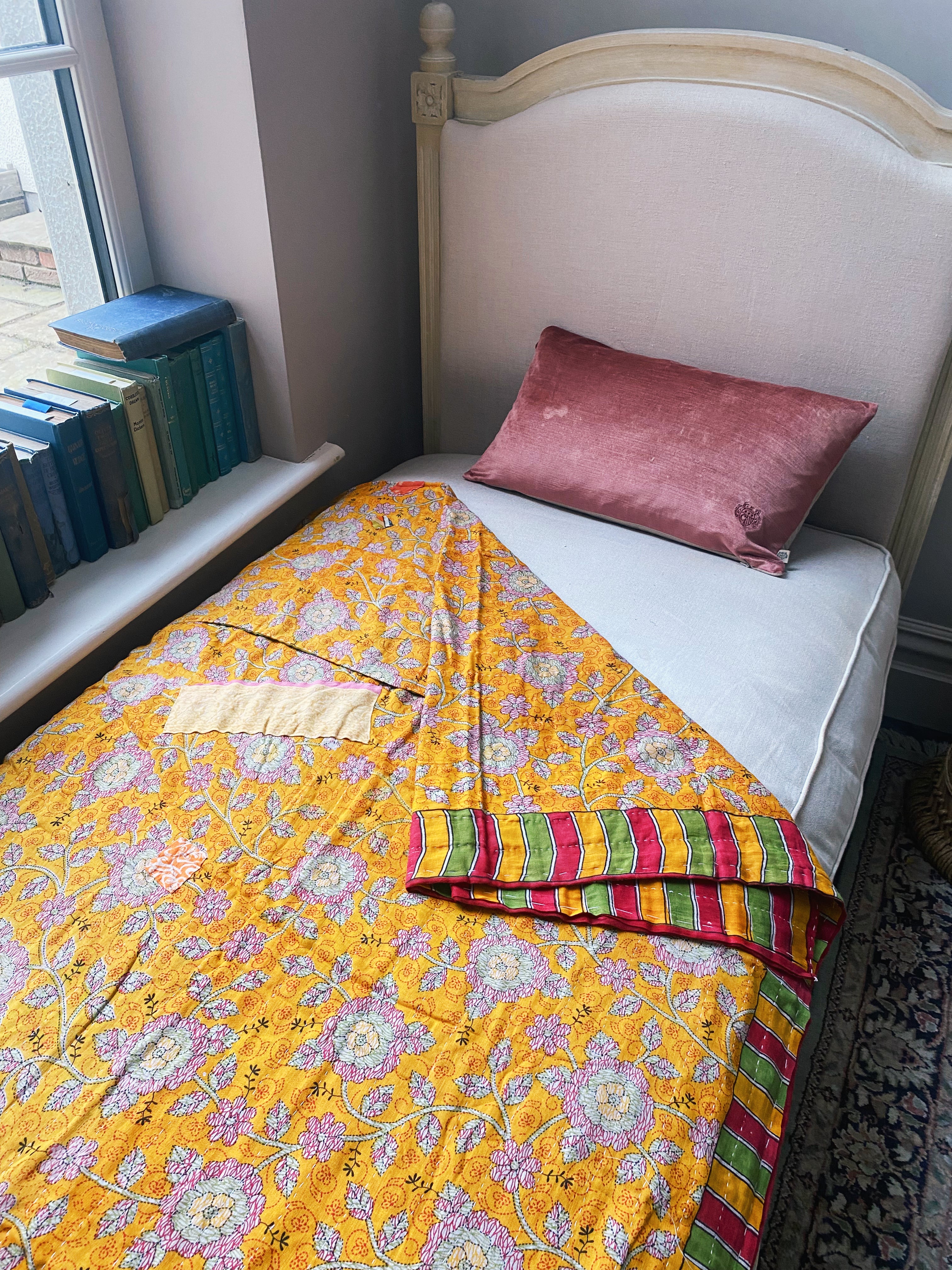 recycled cotton Kantha throws