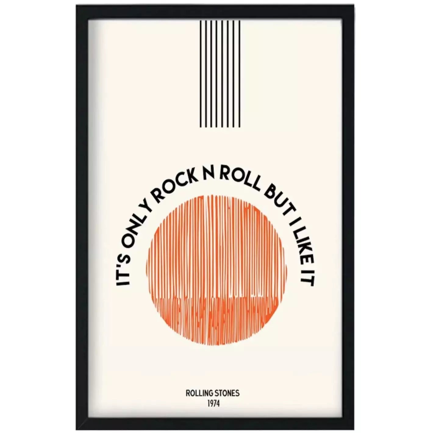 'it's only rock n roll but i like it' Rolling Stones print