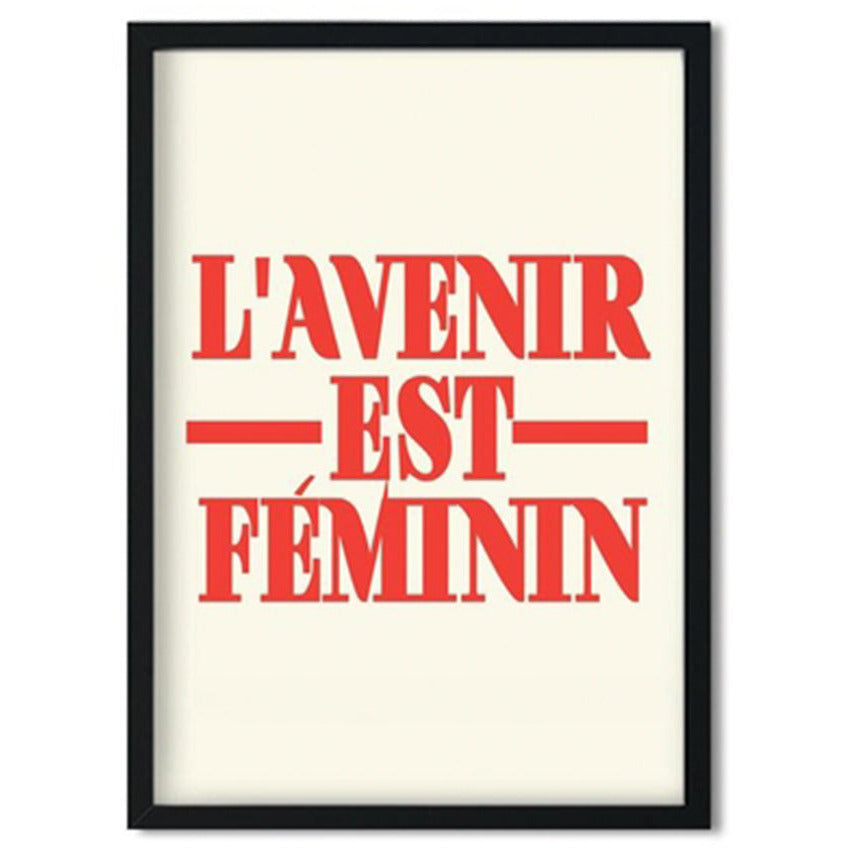 'l'avenir est femin' print