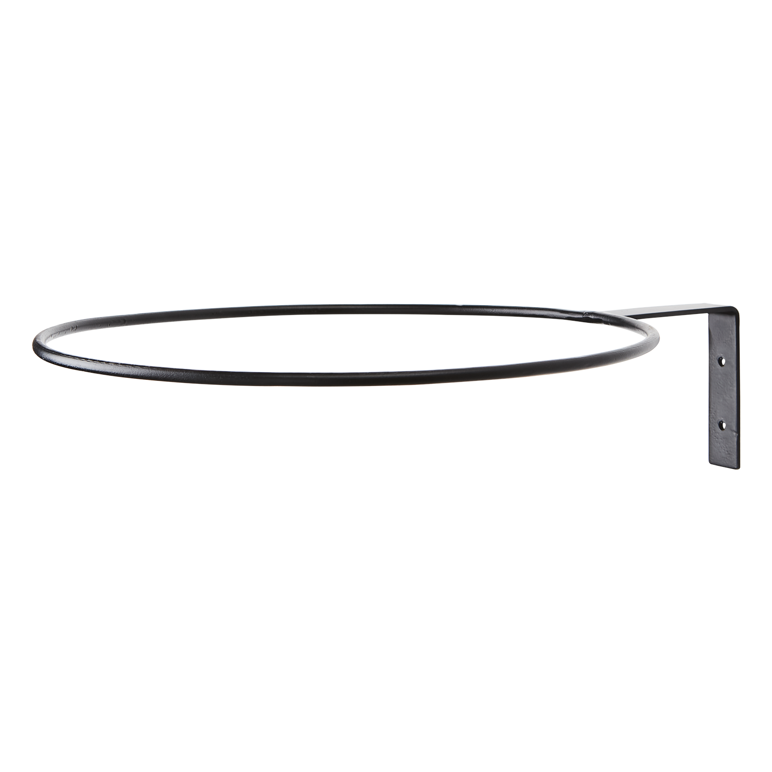 black metal pot hanger on transparent background