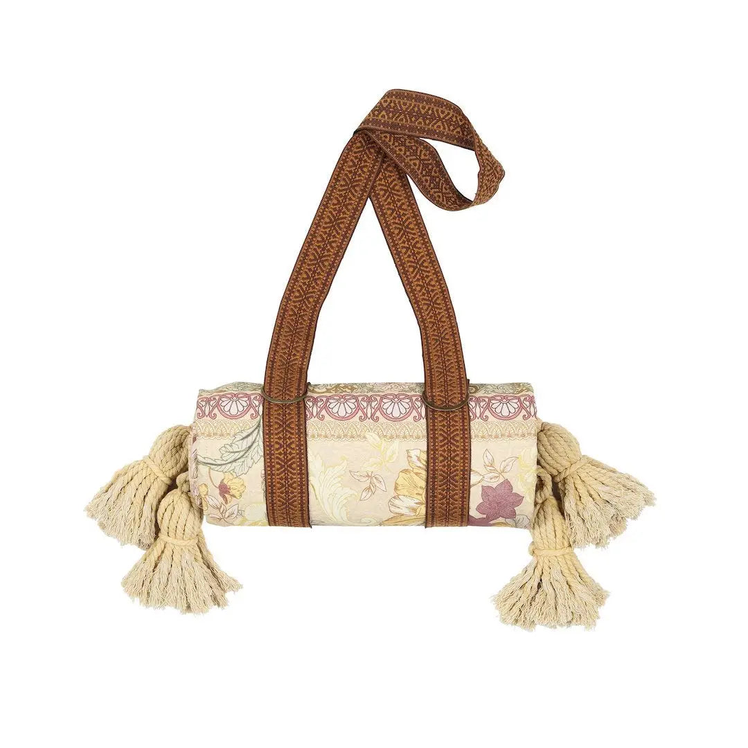 Wandering Folk picnic blanket, pastel flowers