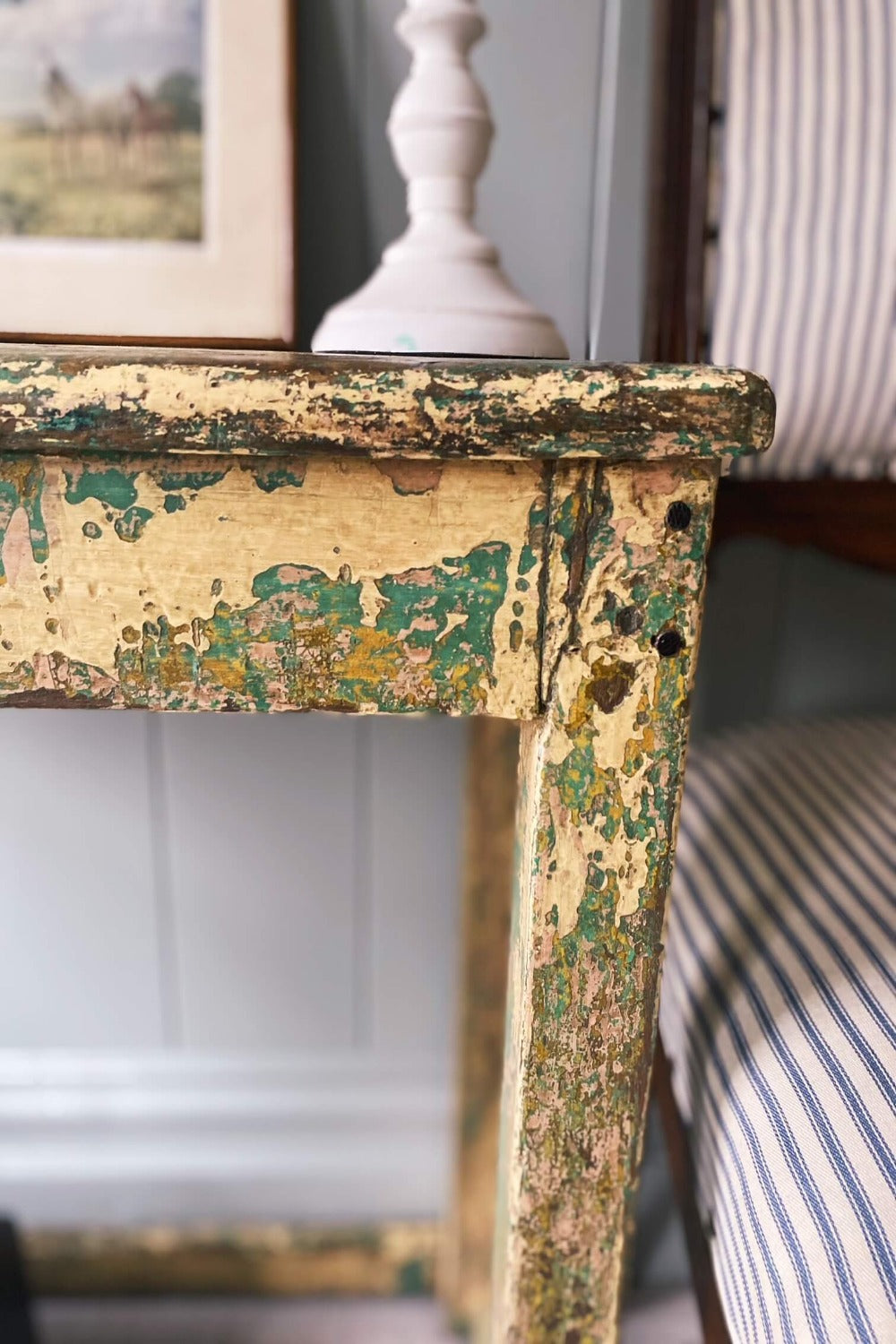 vintage green table